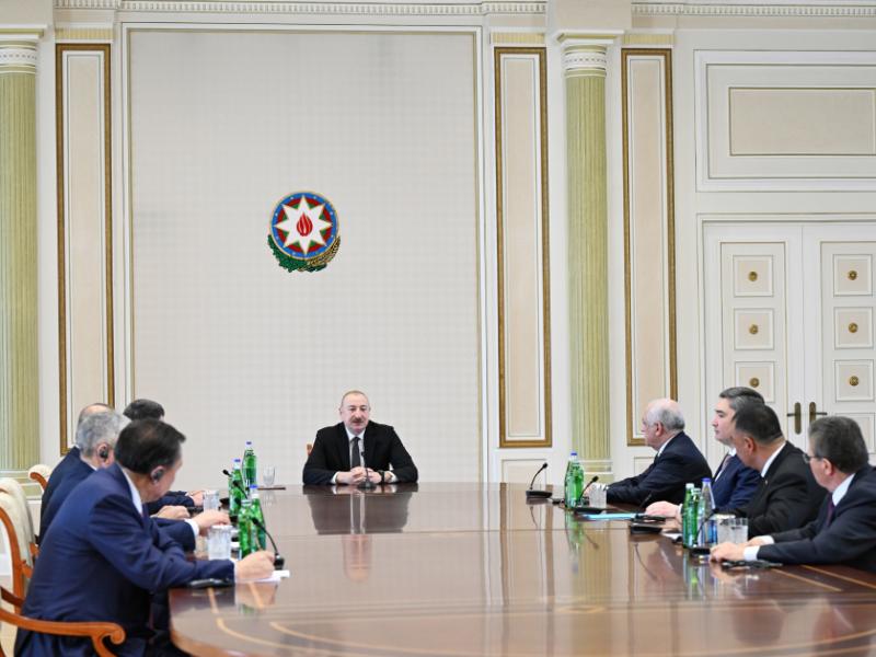 President Ilham Aliyev received participants of meeting of heads of government of OTS member states 