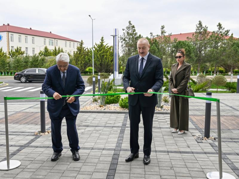 President Ilham Aliyev attended opening of International Training Center at National Aviation Academy