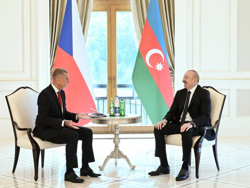 President of Azerbaijan Ilham Aliyev held one-on-one meeting with Prime Minister of the Czech Republic in Gabala