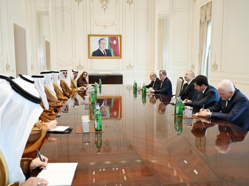 President of Azerbaijan Ilham Aliyev received delegation from the United Arab Emirates