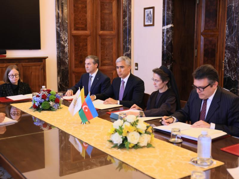 Heydər Əliyev Fondu Vatikanda tarixi abidələrin bərpası üzrə yeni layihələrin icrasına başlayır