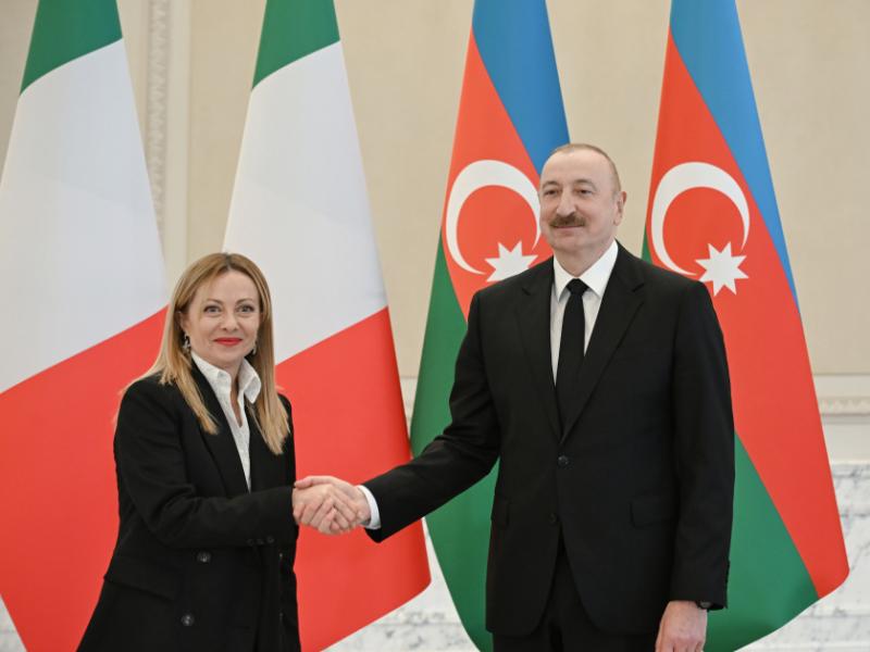One-on-one meeting started between President Ilham Aliyev and President of the Italian Council of Ministers Giorgia Meloni