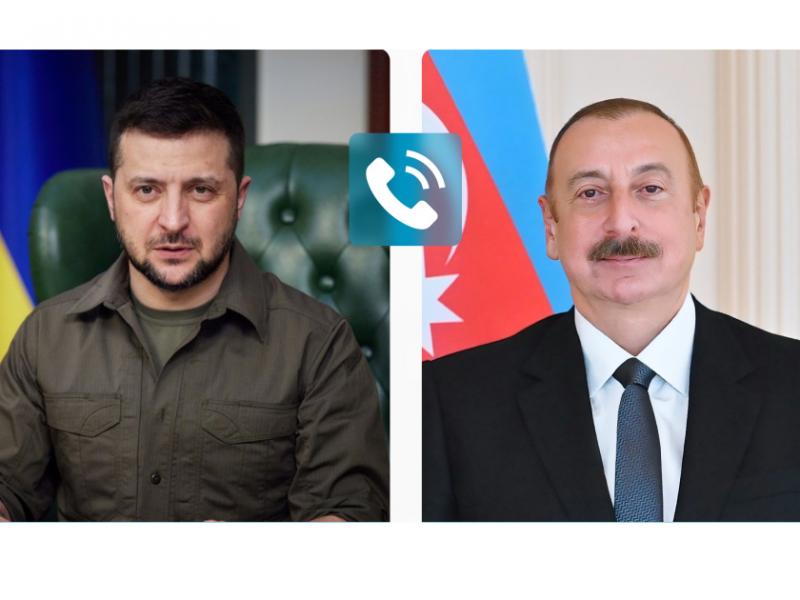 Prezident İlham Əliyev və Ukrayna Prezidenti Volodimir Zelenski arasında telefon danışığı olub