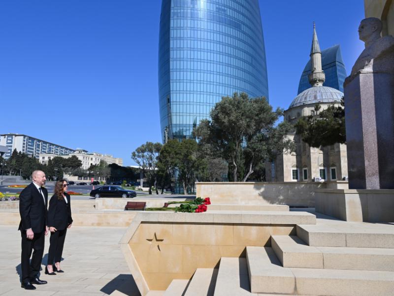 Faşizm üzərində Qələbə uğrunda mübarizədə həlak olan Azərbaycan övladlarının xatirəsi ehtiramla anılıb