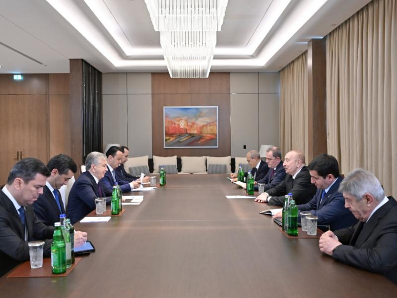 President Ilham Aliyev met with President of Uzbekistan Shavkat Mirziyoyev