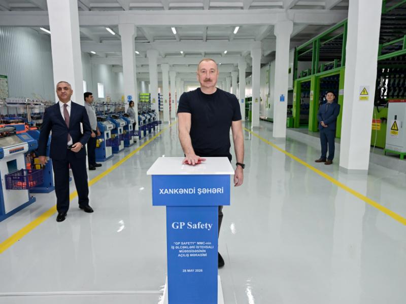 Work gloves manufacturing enterprise inaugurated in Khankendi