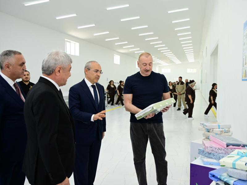 Xocalı şəhərində “Qarabağ Tekstil Evi” MMC istifadəyə verilib