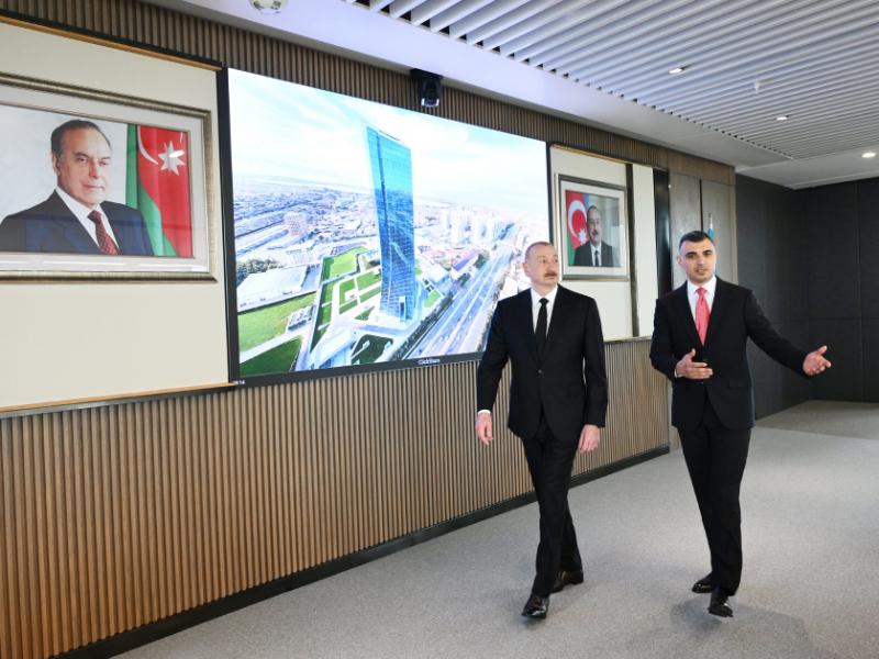 President Ilham Aliyev attended opening of new building of Central Bank