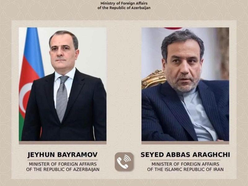 Foreign ministers of Azerbaijan and Iran hold telephone conversation