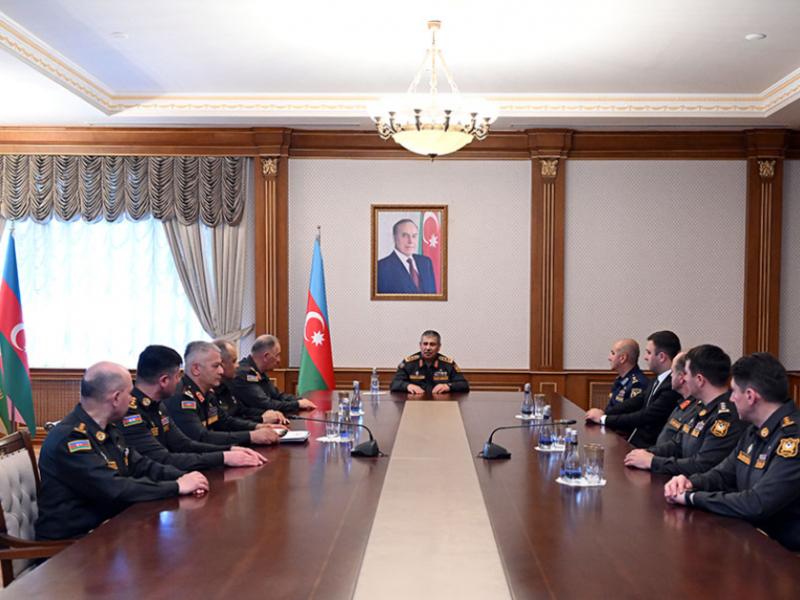 Müdafiə Nazirliyinin hərbi qulluqçularına ali hərbi rütbələr təqdim edilib
