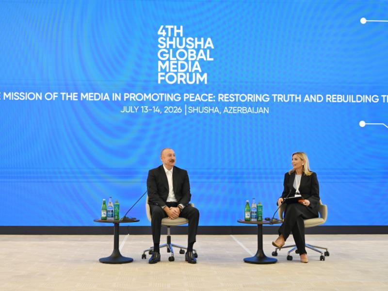 Prezident İlham Əliyev IV Şuşa Qlobal Media Forumunun açılışında iştirak edib