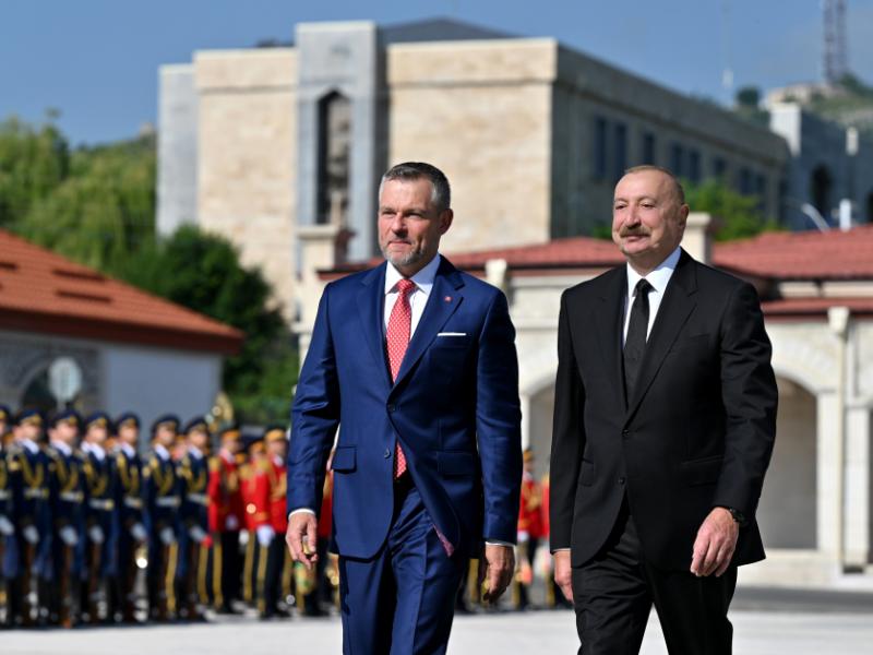 Official welcome ceremony held in Shusha for President of Slovakia Peter Pellegrini