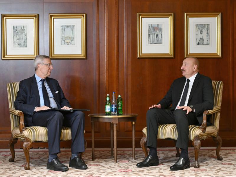 President Ilham Aliyev met with Chairman of Eastern Committee of German Economy Michael Harms