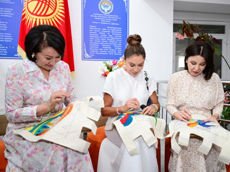 First Lady Mehriban Aliyeva visited “Altyn Balalyk” Health and Rehabilitation Center in Cholpon-Ata