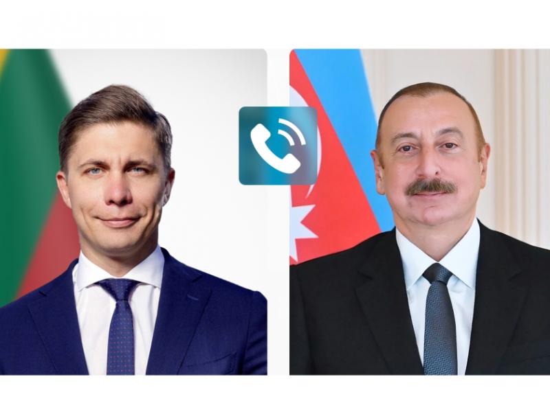 Lithuanian Prime Minister makes phone call to President Ilham Aliyev