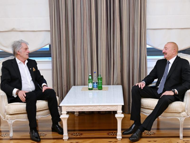 Prezident İlham Əliyev Ukraynanın sabiq Prezidenti Viktor Yuşenko ilə görüşüb
