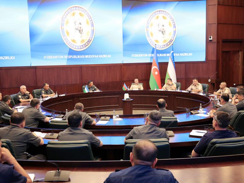 Azərbaycan və Özbəkistan Müdafiə nazirlikləri arasında təcrübə mübadiləsi üzrə işçi görüş olub