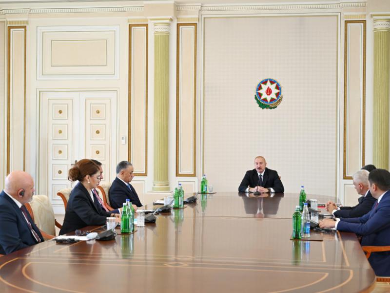 Prezident İlham Əliyev TDT-yə üzv ölkələrin təhlükəsizlik üzrə rəhbər şəxslərini qəbul edib