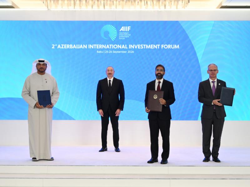 Documents signed as part of 2nd Azerbaijan International Investment Forum exchanged