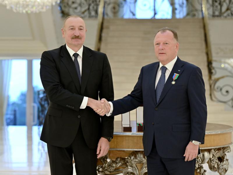 Prezident İlham Əliyev Beynəlxalq Cüdo Federasiyasının prezidentini qəbul edib