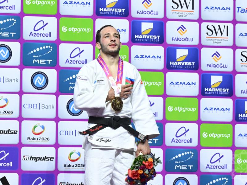 Azərbaycan cüdoçusu dünya çempionatında qızıl medal qazanıb