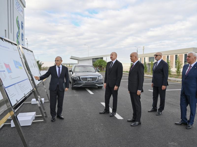 Prezident İlham Əliyev Pirallahı Sənaye Parkında dərman istehsalı müəssisəsinin açılışında iştirak edib