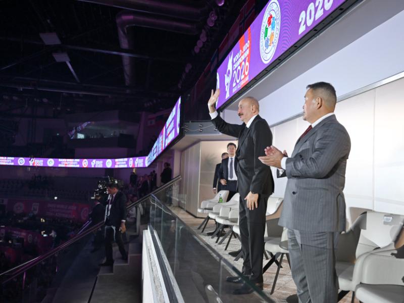 President Ilham Aliyev watched opening ceremony of World Judo Championships