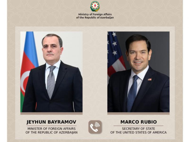 Azerbaijani FM, U.S. Secretary of State hold phone talk