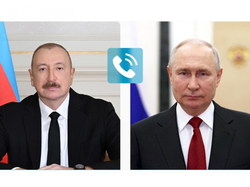 Президент Ильхам Алиев позвонил Президенту Российской Федерации Владимиру Путину
