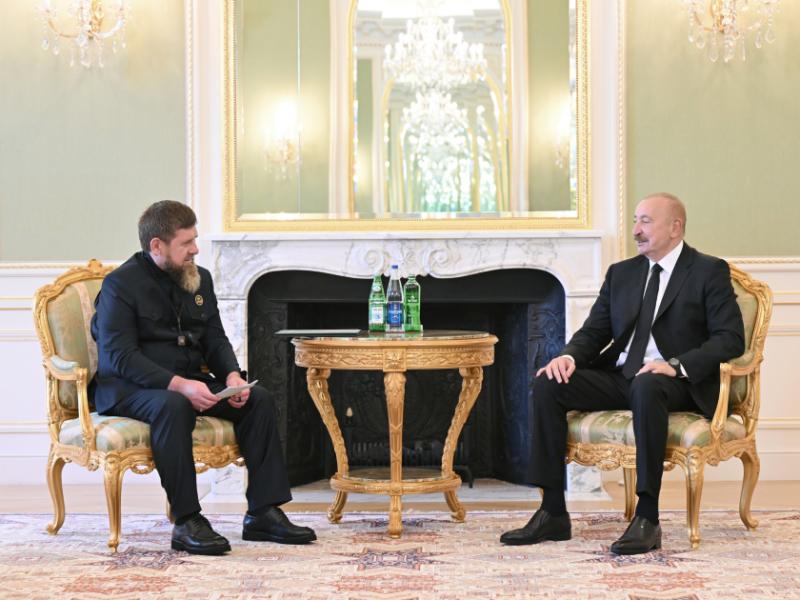 Prezident İlham Əliyev Rusiyanın Çeçenistan Respublikasının başçısını qəbul edib