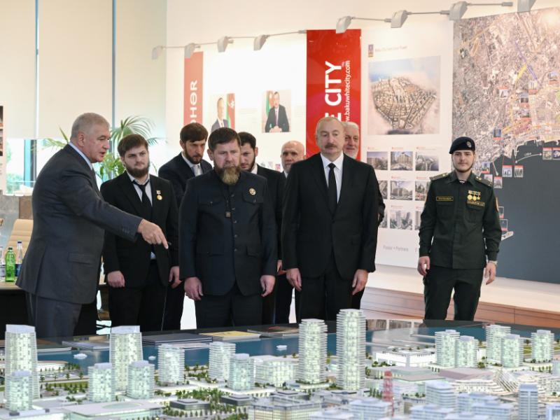 Президент Ильхам Алиев и глава Чеченской Республики России побывали в «Белом городе Баку»