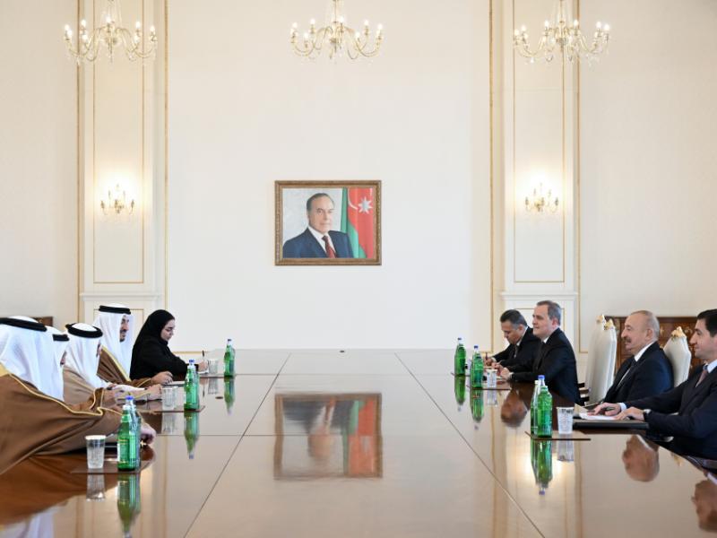 Prezident İlham Əliyev Bəhreynin xarici işlər nazirini qəbul edib
