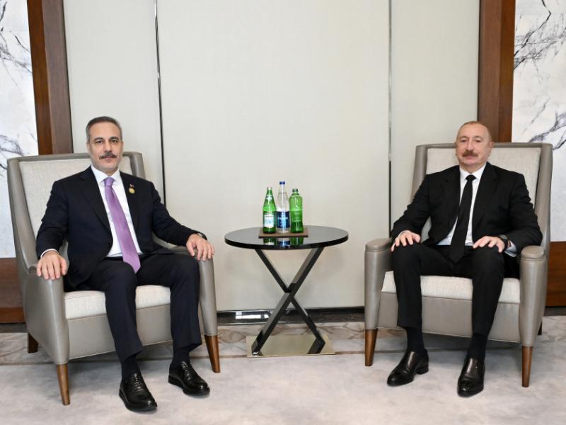 President Ilham Aliyev received Türkiye’s Minister of Foreign Affair
