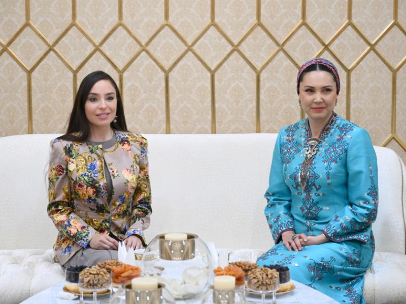 Leyla Əliyeva Türkmənistanda səfərdədir