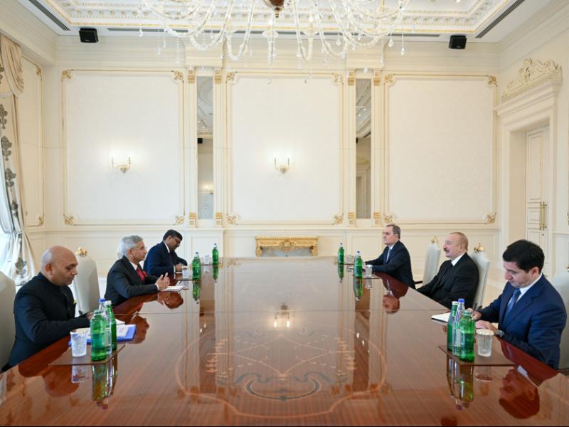 President of Azerbaijan Ilham Aliyev received Minister of External Affairs of India 23.10.2026